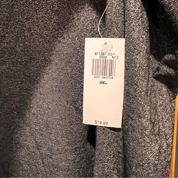 Old Navy NWT Gray Metallic V-Neck Women's Top XXL - Picture 4 of 5
